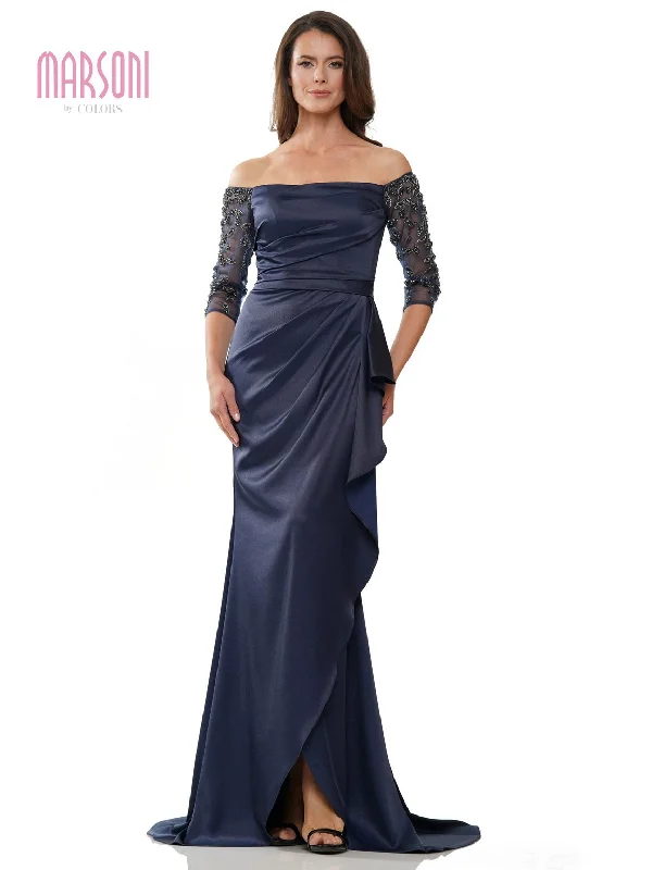 Marsoni MV1254 Long Off Shoulder Formal Dress