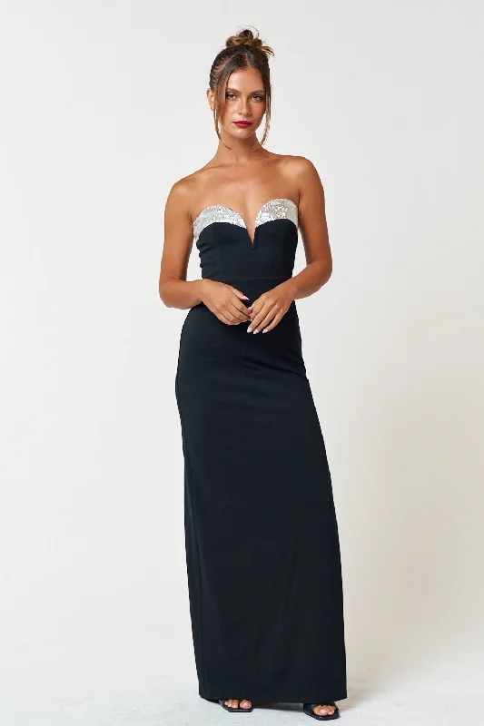 Long Strapless Maxi Dress