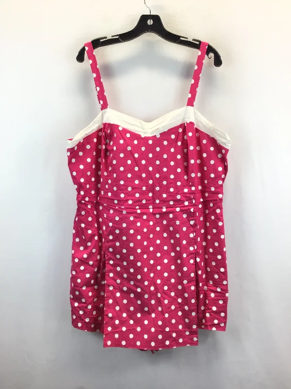 Polkadot Pattern Romper Clothes Mentor, Size 2x