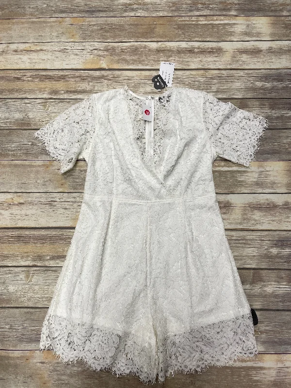 Romper By Clothes Mentor In White, Size: Xl