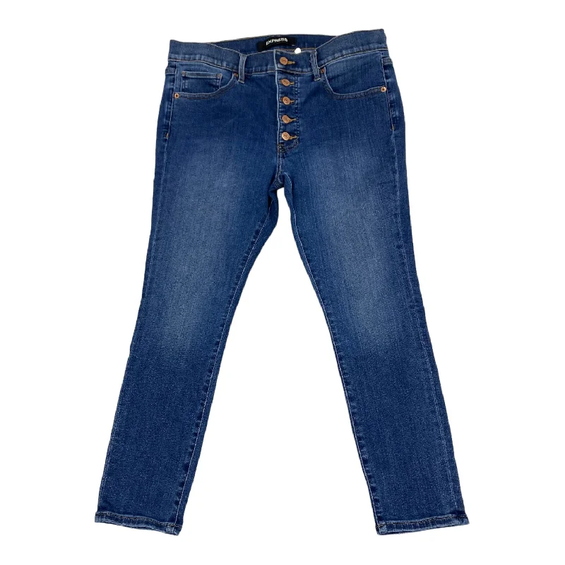 Blue Denim Jeans Skinny Express, Size 12