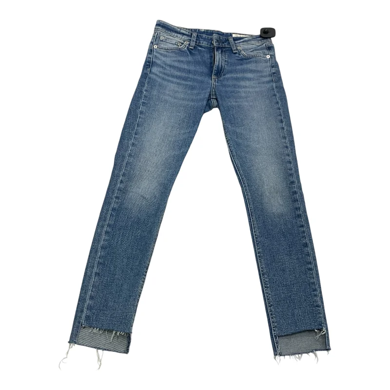 Jeans Skinny By Rag & Bones Jeans In Blue Denim, Size: 0