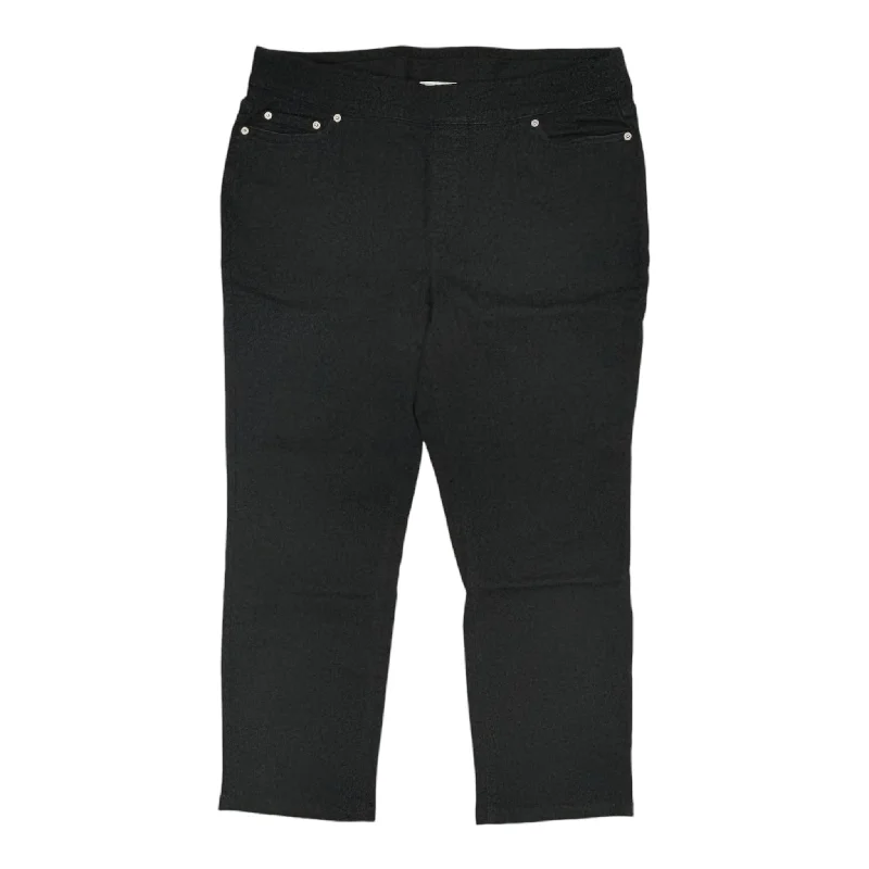 Jeans Straight By Denim And Company In Black, Size:18