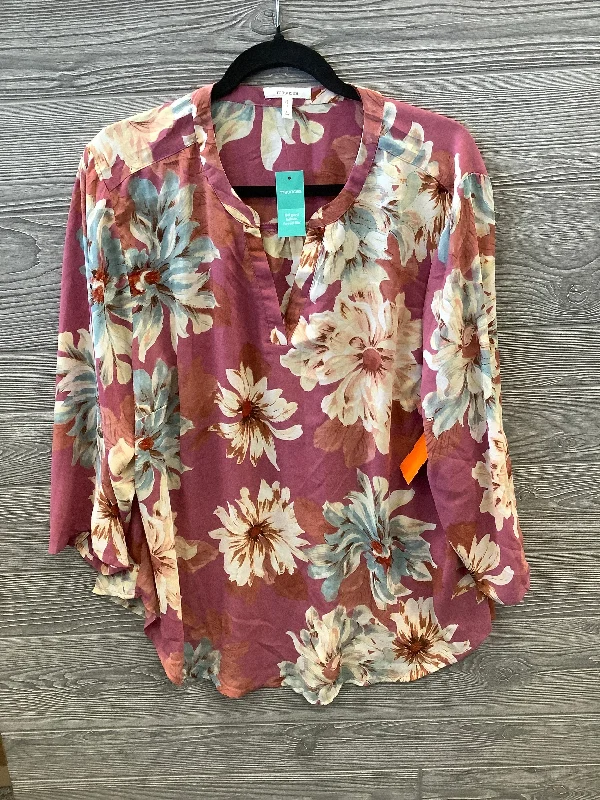 Blouse 3/4 Sleeve By Maurices  Size: 2x