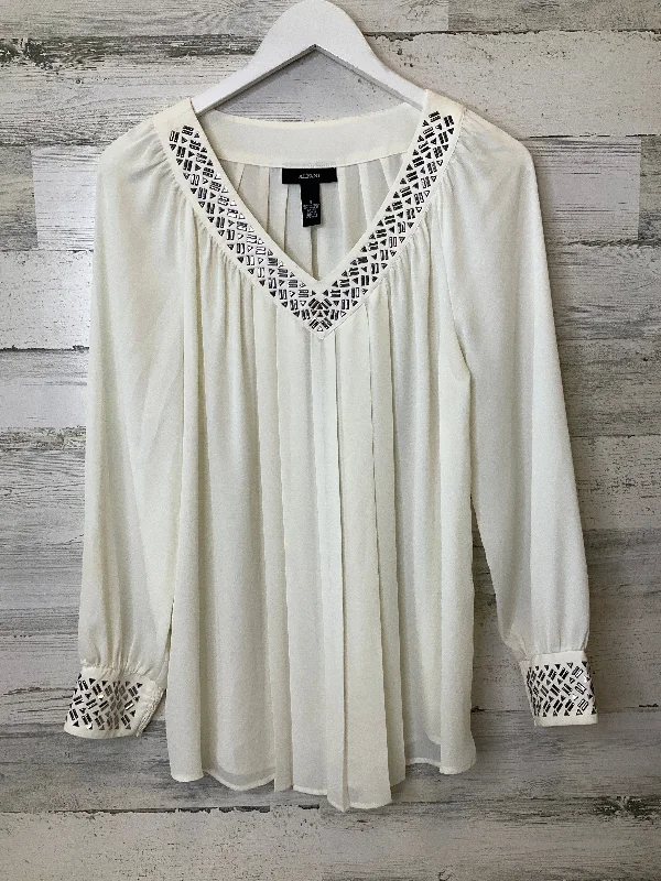 Blouse Long Sleeve By Alfani  Size: M