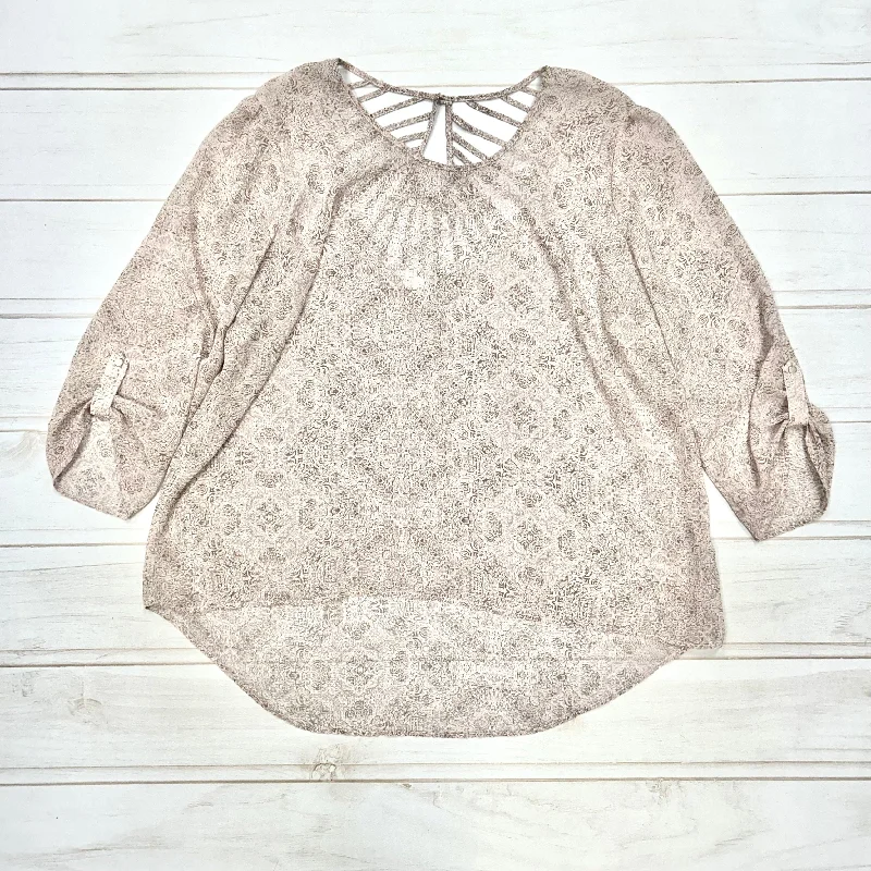 Blouse Long Sleeve By Rush  Size: 3x