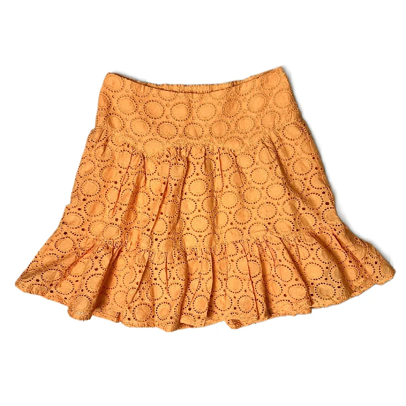 Skirt Mini & Short By Maeve In Orange, Size: Xs