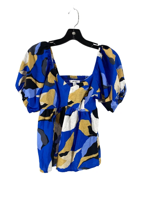 Top Short Sleeve By Nine West In Blue, Size: S