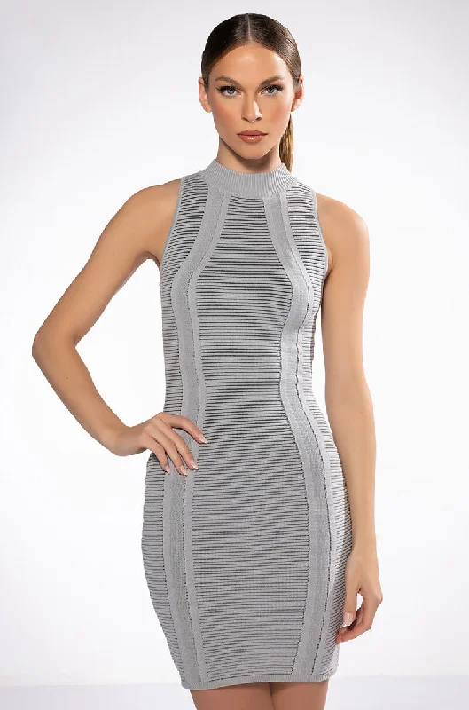 TIMELESS RIBBED MINI DRESS