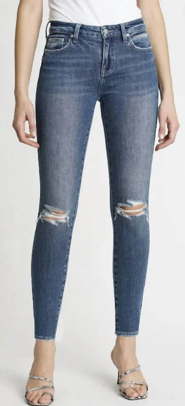 Audrey Mid Rise Skinny Jeans In Oceanside