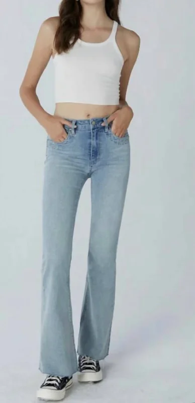 Janet High Rise Falre Jeans In Blip