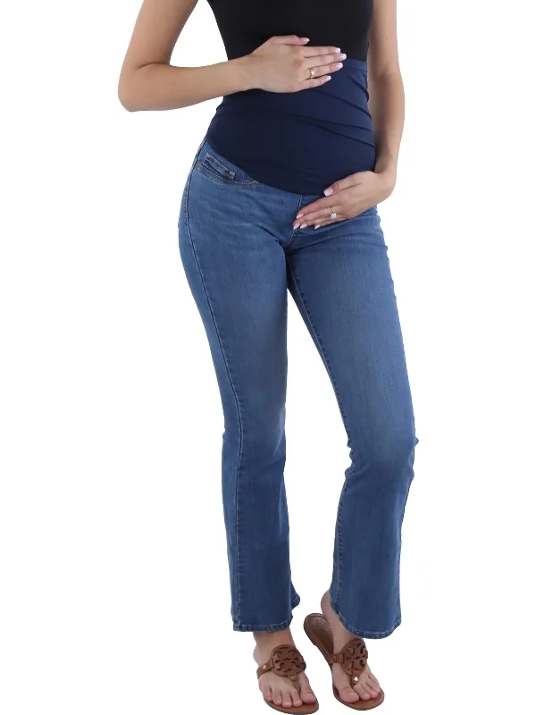 Womens High Rise Maternity Bootcut Jeans