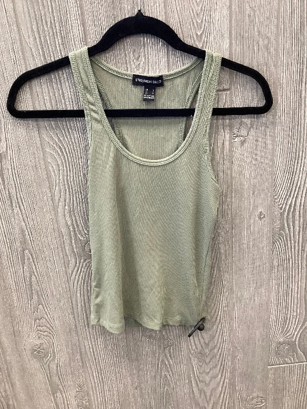 Green Top Sleeveless Clothes Mentor, Size S