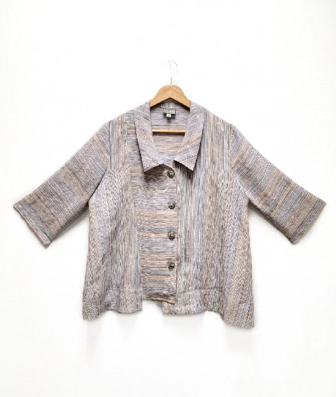 Niche - Desert Stripe Linen - Malbec Jacket