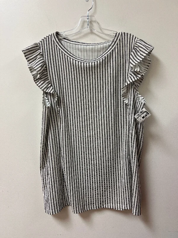 Top Sleeveless By Clothes Mentor In Striped Pattern, Size: 2x