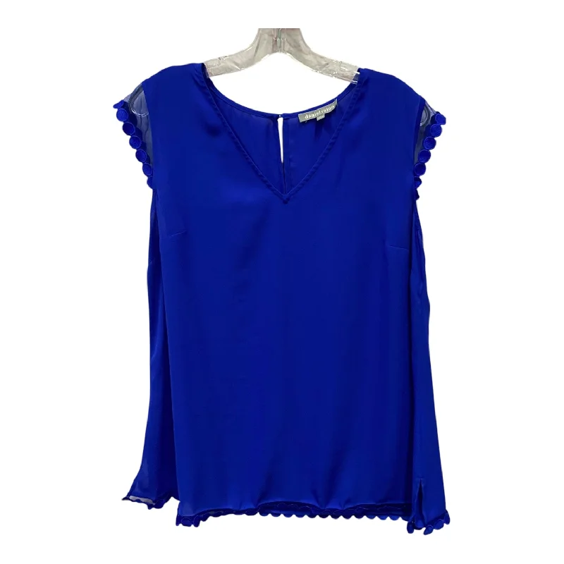 Top Sleeveless By Daniel Rainn In Blue, Size:L