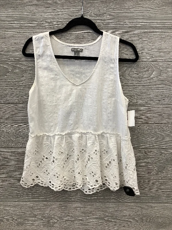 Top Sleeveless By Falls Creek In White, Size: S